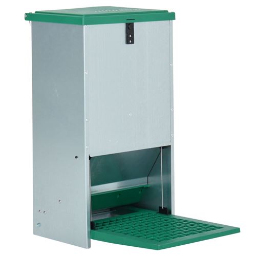 vidaXL Mangeoire Automatique pour Volaille avec Pédale 20 kg Distributeur