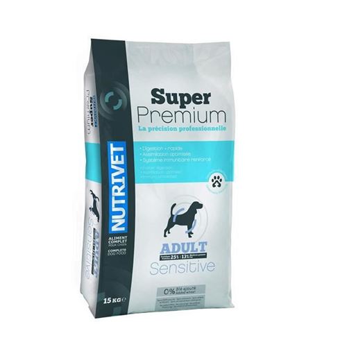 SUPER PREMIUM Croquettes chien adulte 25/12 sensible 0% ble - 15 kg