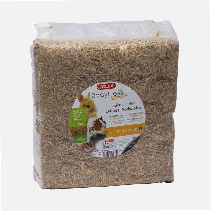 Litière - RodyField - Nature - 125L - Végétale - Biodégradable