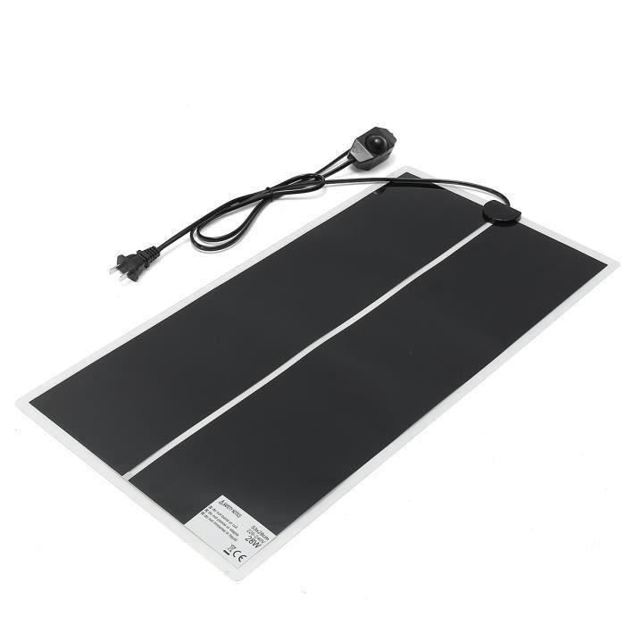 Tapis Chauffant - 28W - 28x53cm - Thermostat Intégré - Pour Reptiles et Tortues