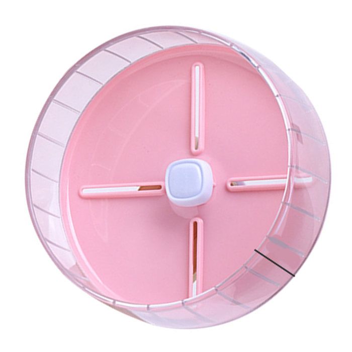 Roue dexercice silencieuse pour hamster rose de 20 cm/79 pouces jouet pour petits animaux de compagnie