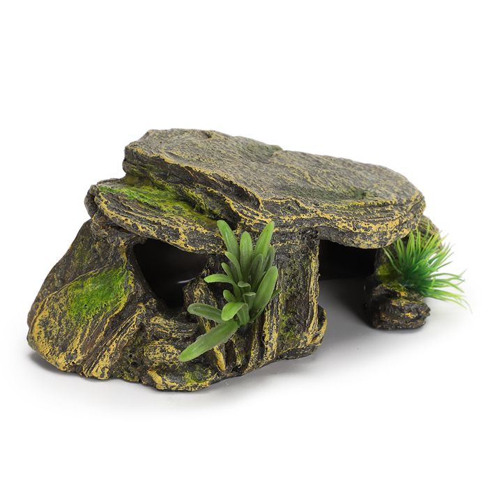 Tortue Reptile Habitat Cachettes Grottes Aquarium Réservoir de poissons Amphibie Vivant Abris sûrs