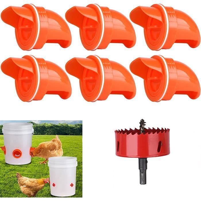 Mangeoire automatique - 6Pcs - Anti-gaspillage - Imperméable - Multifonctionnelle