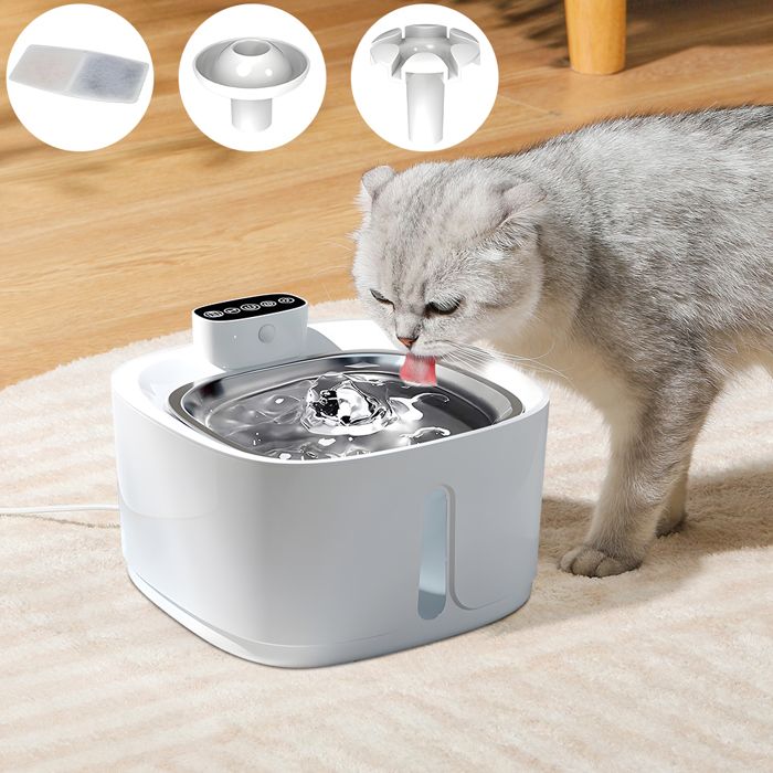 Fontaine à Eau pour Chat Chien 32 L Distributeur Eau pour Chat Silencieux avec 1 Filtre Remplaçable