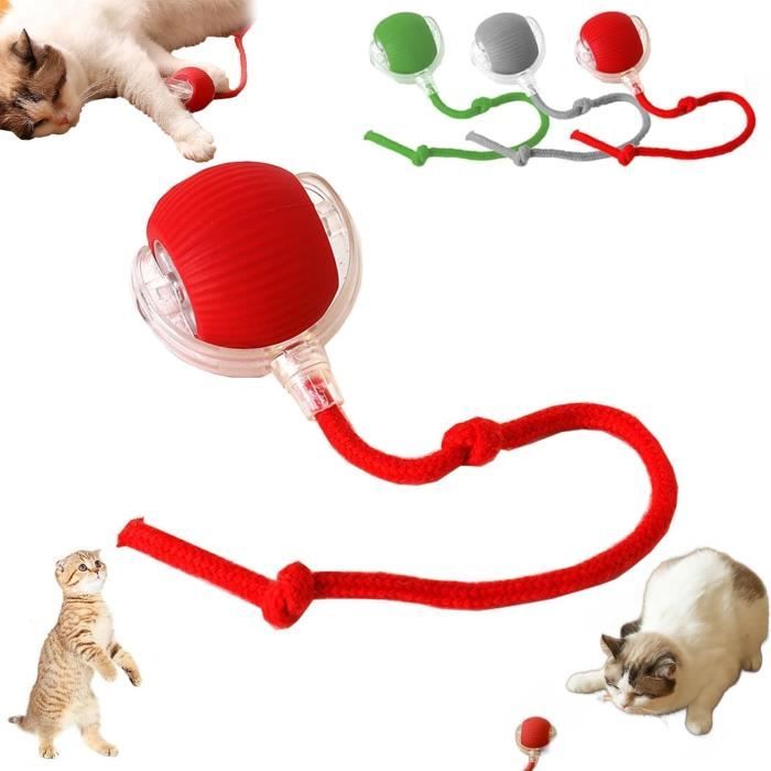 Jouet interactif - Pet Smart - Balle électrique - Rouge - Pour chats - Intérieur