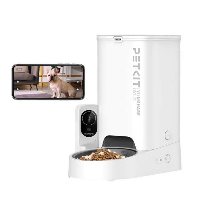 Distributeur de croquettes automatique - PET KIT - YumShare Solo - 3L - Caméra infrarouge - Connecté