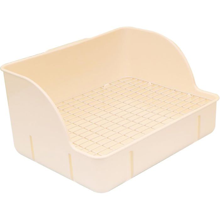 Bac litière cochon d’Inde lapin plastique 114x87x61 pouces grille amovible nettoyage facile Label