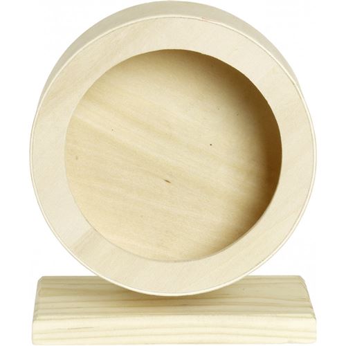 Roue d'exercice Bogie en bois 20 cm. pour rongeur.