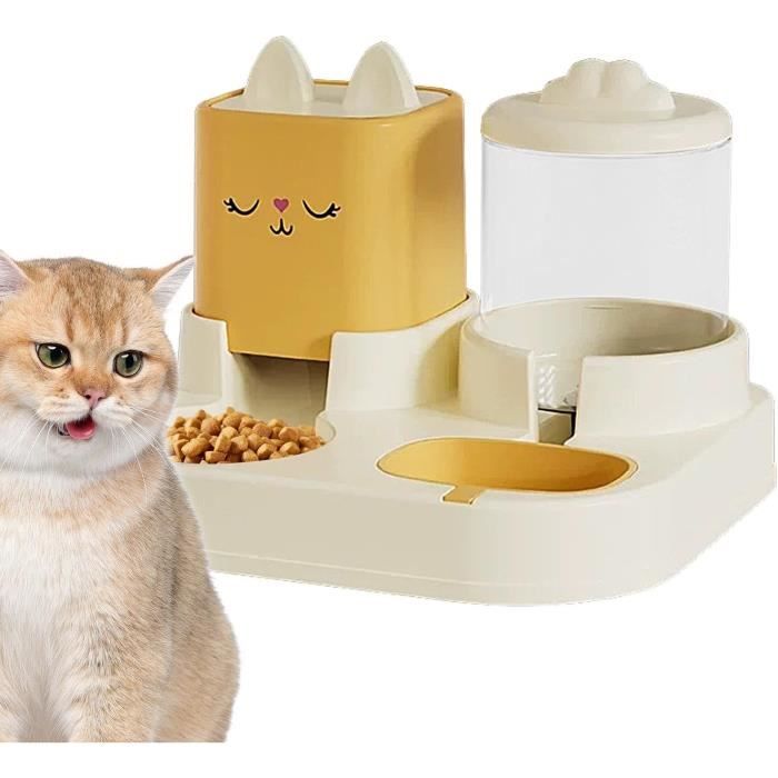 Distributeur Croquettes ChatChien Automatique - - Gamelle À Nourriture Et À Eau pour Animaux