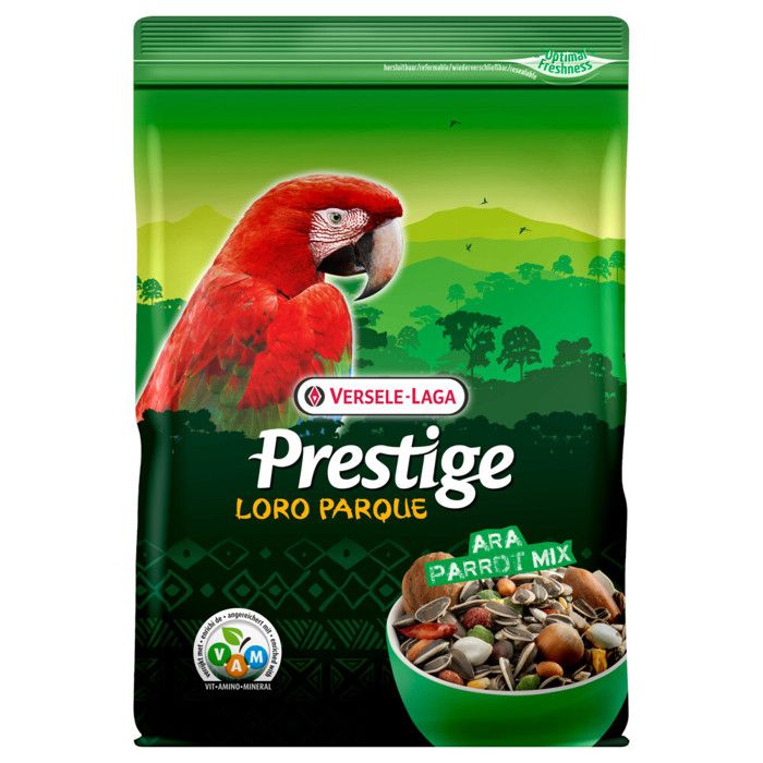 Mélange De Graines Et Granulés Perroquet Prestige Loro Parque Ara Parrot Mix 15kg - Versele Laga