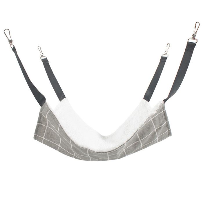 Hamac pour chat lit suspendu respirant avec sangles ajustables et crochets pour petits animaux