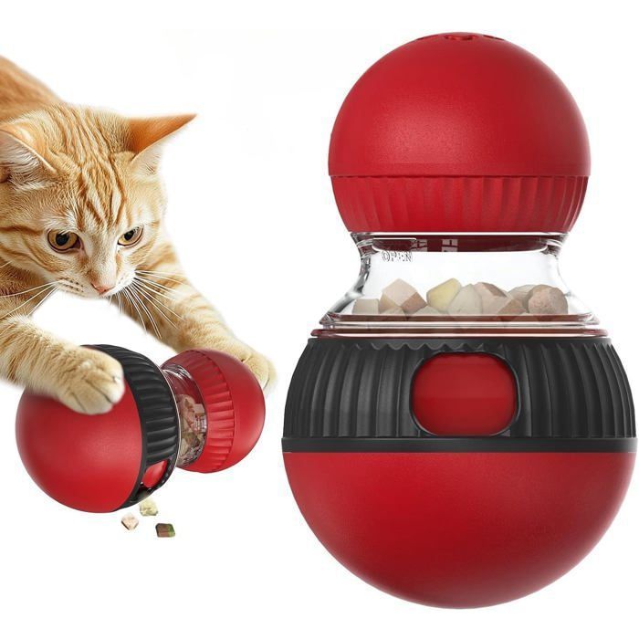 Jouet Interactif À Friandises Jouet Distributeur De Croquettes Pour Chat Jouet De Puzzle Pour Chat Balle De Nourriture Pour