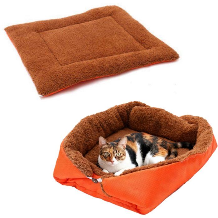 Coussin pour chat - Panier pour chat - Maison pour chat - Tapis chauffant doux et auto-chauffant- Pour chats et petits chiens