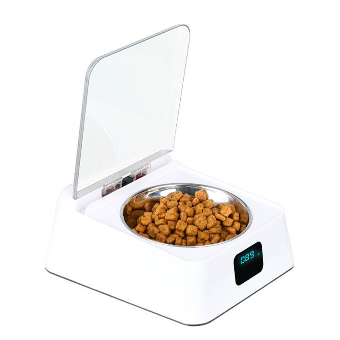Distributeur automatique pour animaux gamelle intelligente anti-insectes anti-odeurs détection infrarouge acier inoxydable