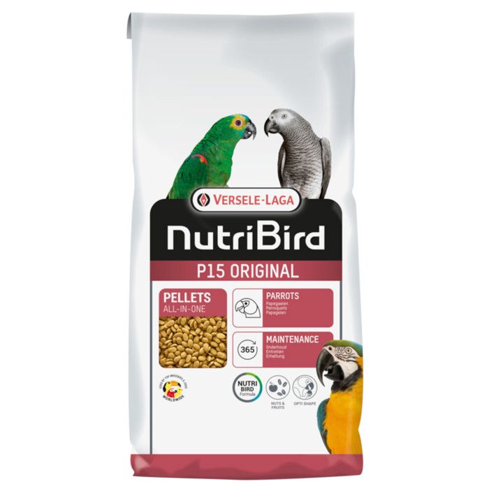 Granulés Extrudés Pour Perroquet Monocouleur Nutribird P15 Original 3kg - Versele Laga