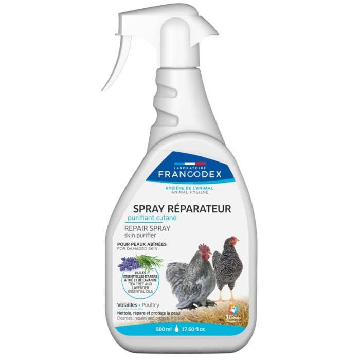 Spray Réparateur Et Purifiant Cutané Pour Poules 500ml - Francodex