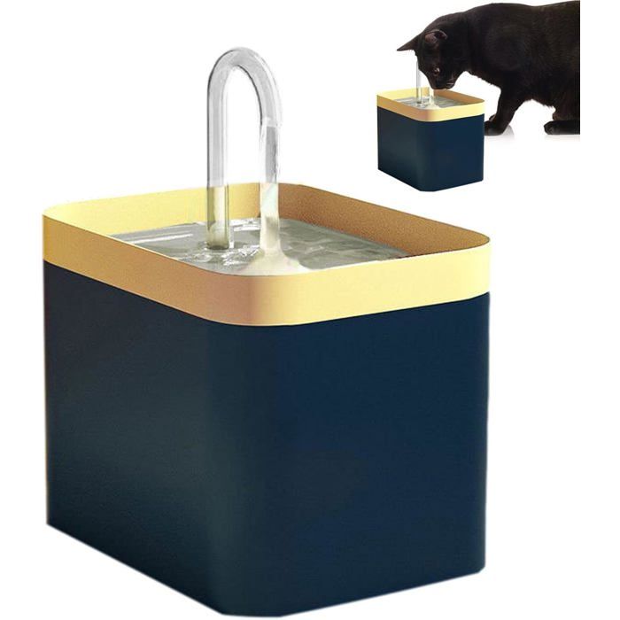 Fontaine à eau - Ultra silencieuse - 15 L - Filtre inclus - Pour chats et petits animaux