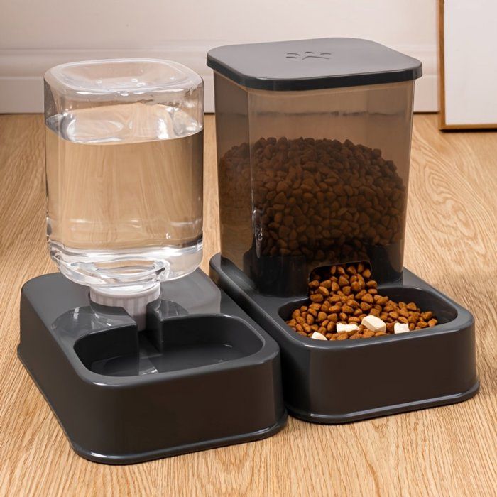 Distributeur automatique de nourriture et deau pour chats et chiens - Ensemble gamelle et distributeur deau.Convient aux animaux