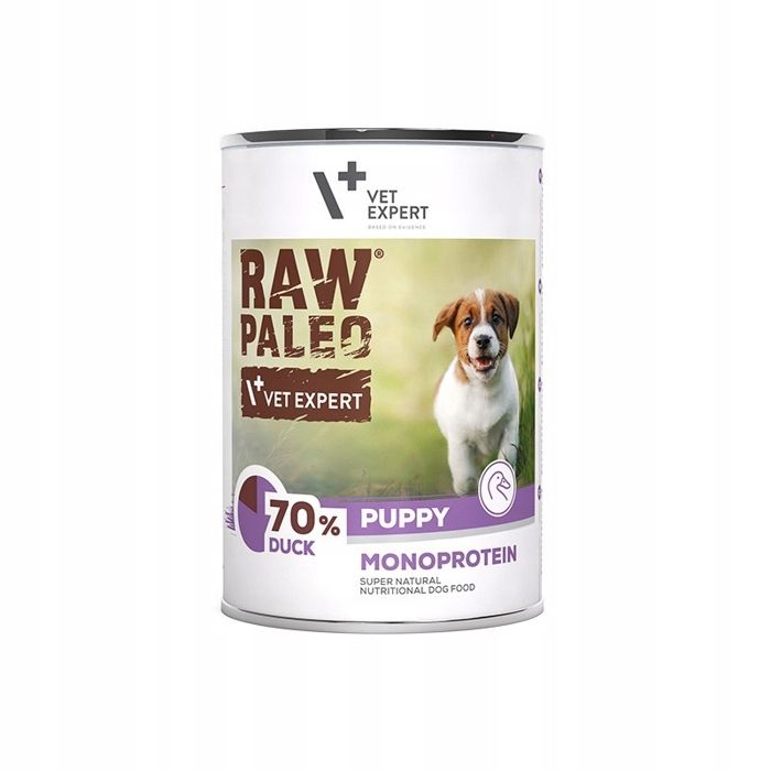 Nourriture humide pour chiots - INSPIREDDOG - Paleo Puppy - Canard - Sans céréales - Mono-protéinée