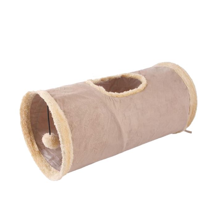 Jouet pour chat en tube de lapin tunnel dagilité pour chat tunnel de jeu pliable en daim pour tous les chats et petits animaux