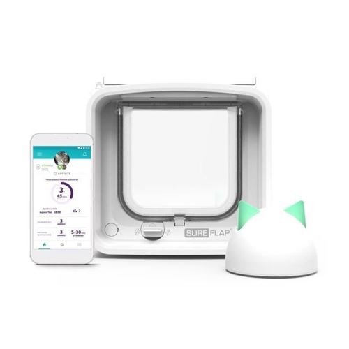 Portillon connecté microchip pour chat SUREFLAP SureFlap Connect SFIDSCFWTB1, hub et appli, 14,2 x 12 cm