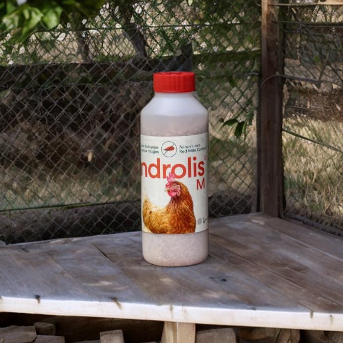 Anti Poux Rouges Biologique Poule Et Oiseaux Androlis 500ml Taille M - Bestico
