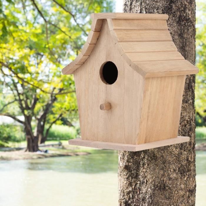 Nichoir durable en bois sûr boîte délevage doiseaux de haute qualité pour une observation facile de divers petits oiseaux