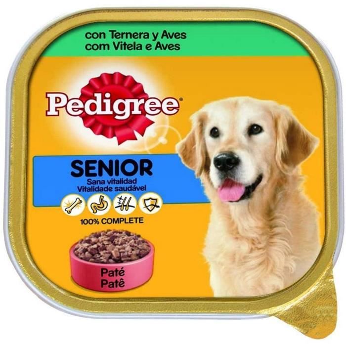 PEDIGREE Senior Pâté pour Chien Veau & Volaille - Lot 20 x 300 g