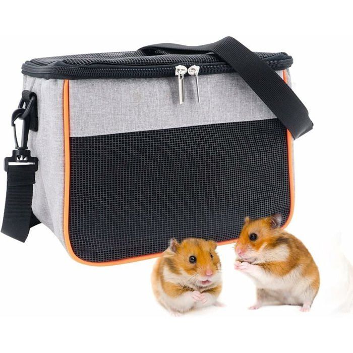 Sac de transport pour hamster et petits animaux respirant pour gerbilles souris lapins et cureuils taille XL YYV