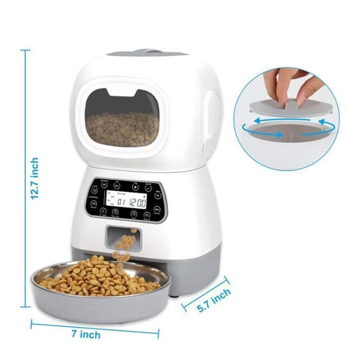 Distributeur automatique daliments pour Chats et Chiens