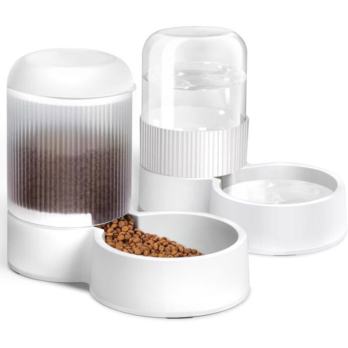 Distributeur automatique de croquettes pour chat à gravité dune capacité de 21 L sans BPA en plastique de qualité alimentaire
