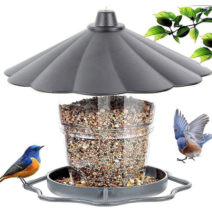 Mangeoire pour Oiseauextérieur Mangeoire Lanterne Oiseaux imperméable Suspendue Convient pour la Cour de la Maison