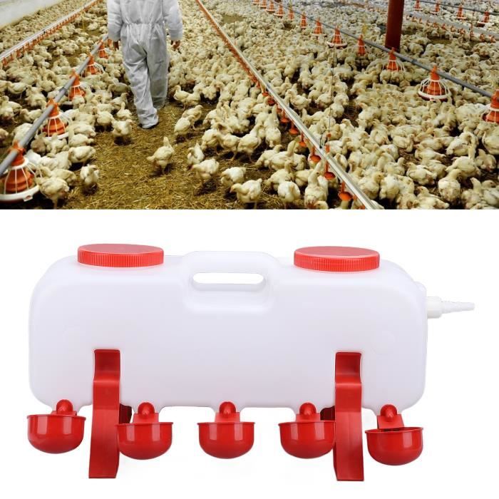 Abreuvoir pour volailles - SURENHAP - Distributeur automatique deau - 10 litres - Extérieur - Petit animal