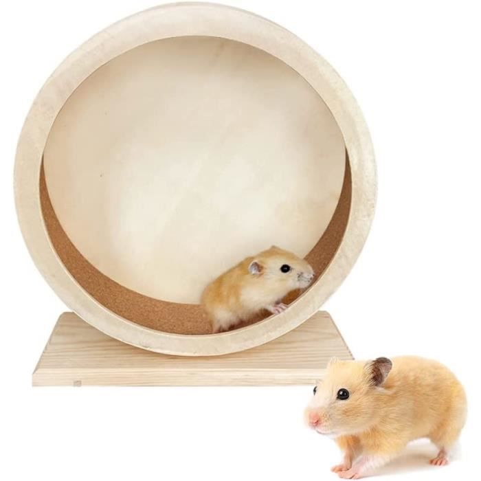Roue de hamster - Jouet pour Petits Animaux - Roue dexercice Silencieuse en Bois - 155 cm - 178 cm