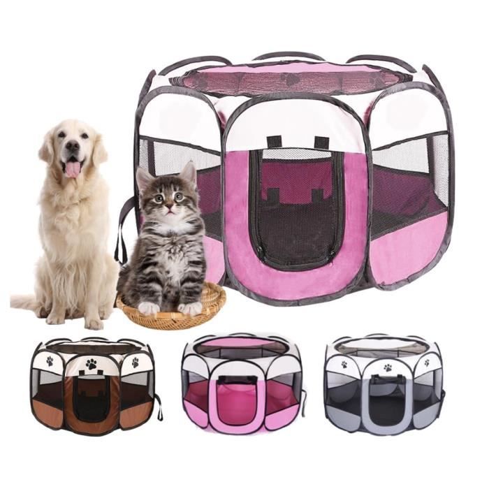 Parc pliable pour animaux - Non spécifié - 73 x 73 x 43 cm - Intérieur/Extérieur - Respirant - Amovible