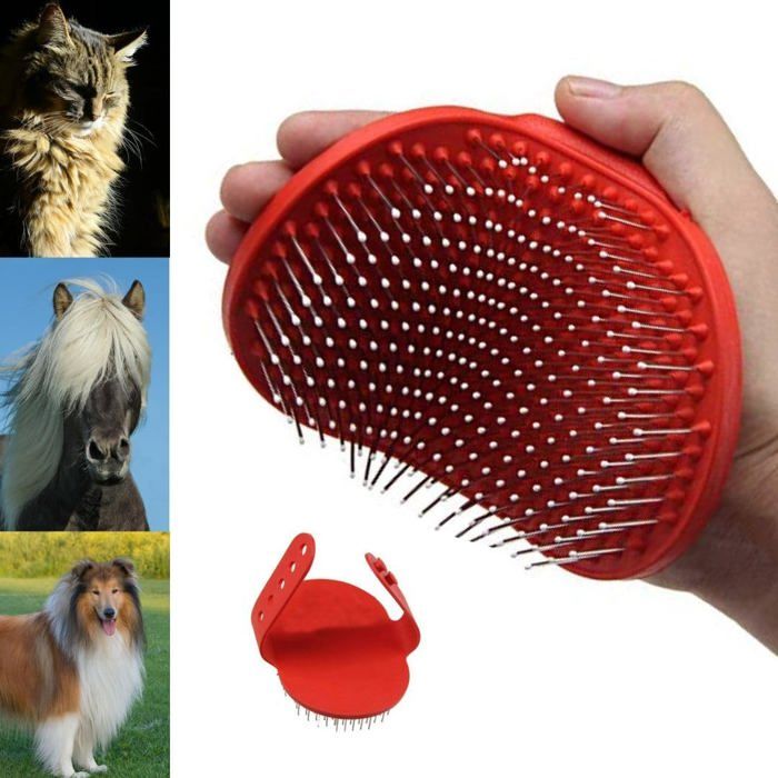 Brosse démêlante pour Animaux Chien ou Chat à poils longs ou laineux. Idéale pour la queue et la crinière des Chevaux.