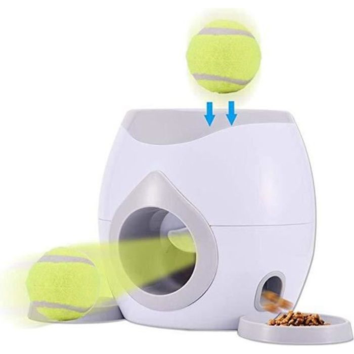 Jouet pour animal de compagnie - Blanc - Jouet éducatif interactif - Taille moyenne - Plastique - Intérieur