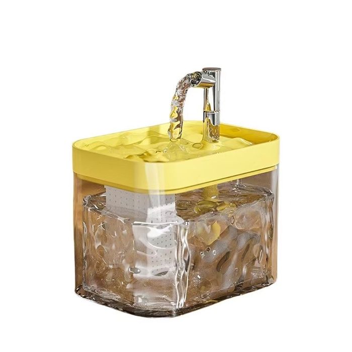Fontaine À Eau pour Chat Ultra Silencieuse 1.5 L  pour Animaux De Compagnie avec Filtre pour Oiseaux Chiens