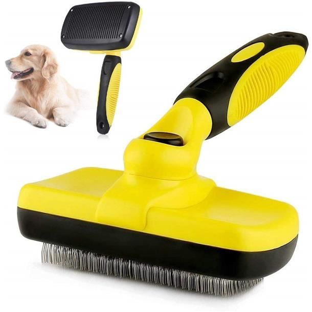Peigne/Brosse Toilettage Brosse pour Chien et Chats a Poil Long et Court pour Se Débarrasser des Poussières et Poils Morts