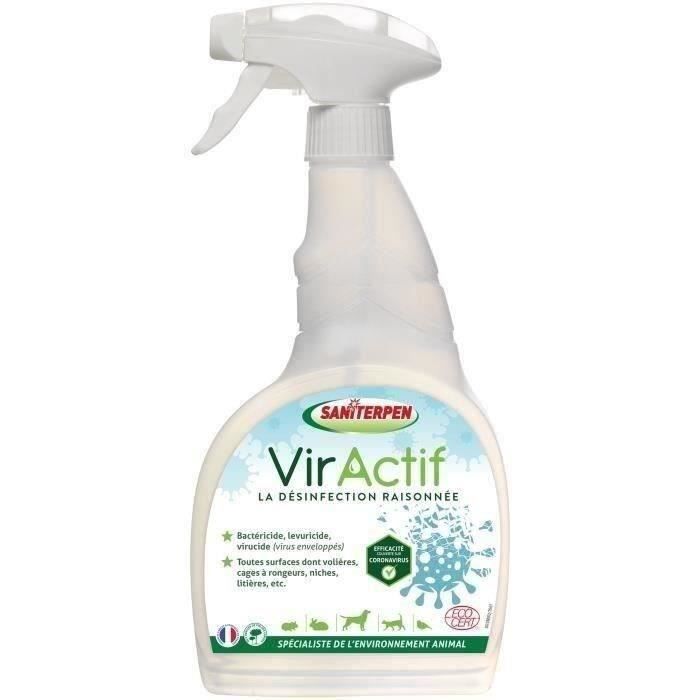 SANITERPEN - Viractif PAE 750ML. Nettoie dégraisse détartre désinfecte animaux