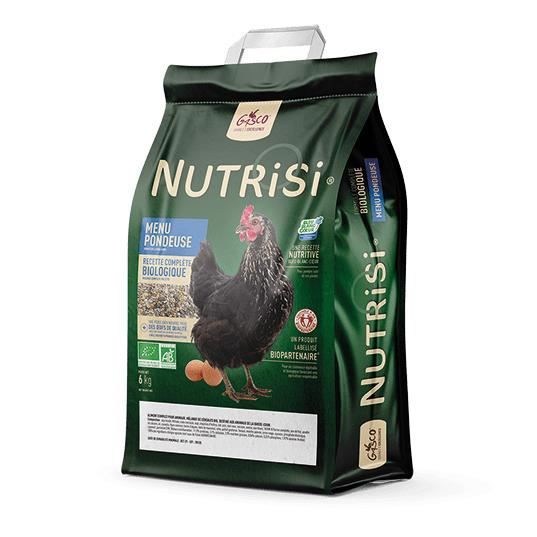 Mélange Pondeuse Nutrisi Menu Pondeuse Bio 6kg - Gasco - Alimentation pour Poule - Mélange de graines