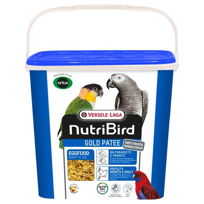 Pâtée Aux Œufs Pour Grandes Perruches Et Perroquets Nutribird Gold Patee 5kg - Versele Laga