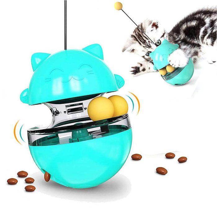 Jouet doccupation des animaux 2 en 1 distributeur de collations pour chat jouet interactif distributeur de nourriture pour c
