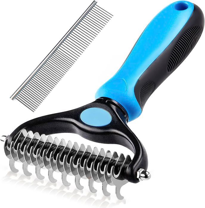 Brosse pour Chat à Poil Long - Brosses anti Sous Poils pour Animaux Peigne Poil Chien et Professionnel Râteaux de Toilettage