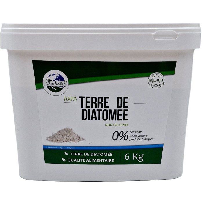 Seau terre de diatomée - TERRA NOSTRA - 6 Kg - Asséchant puissant - Naturel