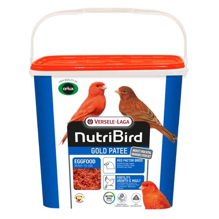 Pâtée Aux Œufs Pour Canaris Nutribird Gold Patee Red Factor Rouge 5kg - Versele Laga
