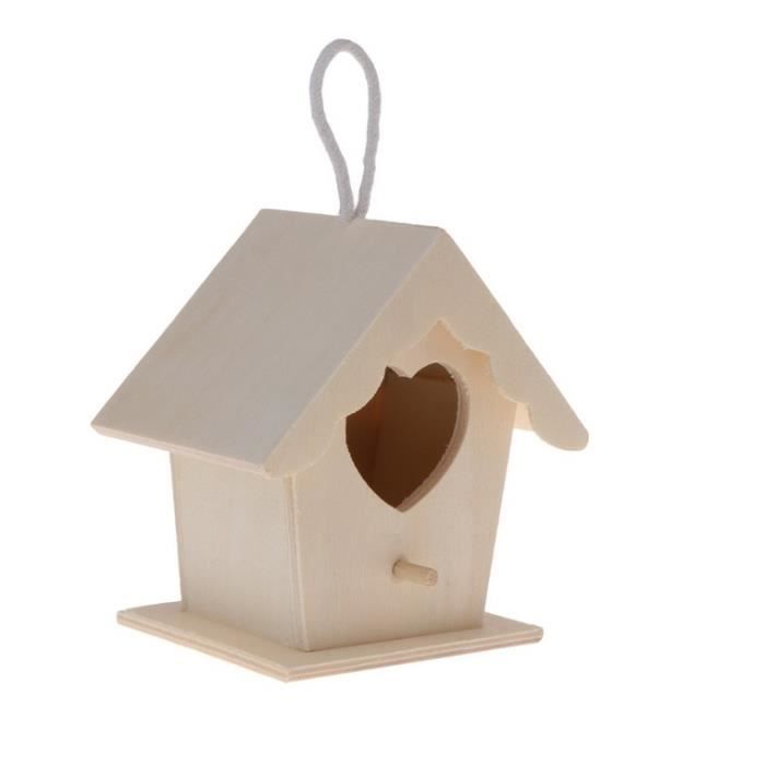 Mangeoire pour oiseaux en bois - Marque - Modèle - Extérieur - Oiseau sauvage - Graines