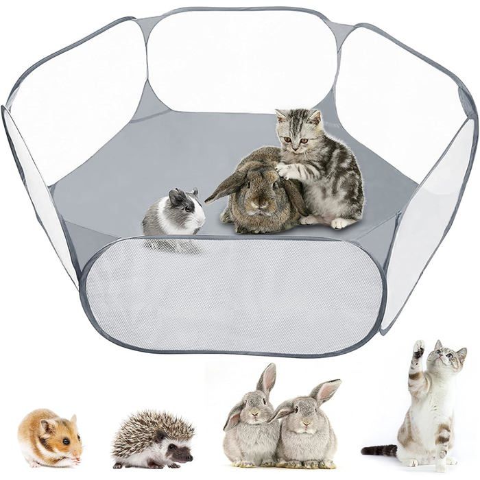 Parc pour petits animaux cage dexercice pour cochons dInde lapins hamsters chinchillas et hérissons pliable et portabl Label