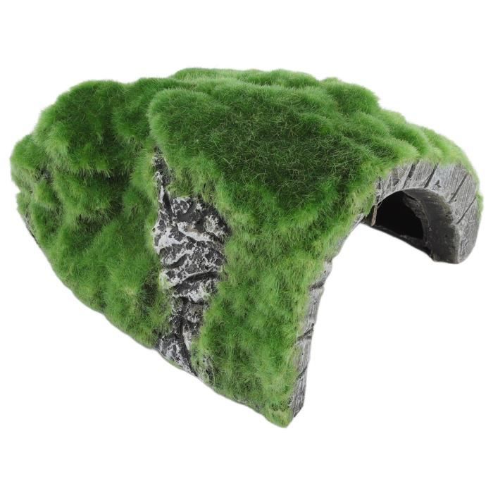 Cachette pour Reptiles - BEL - Grotte en Résine - 14x12 cm - Abri pour Tortues - Décoration Aquarium