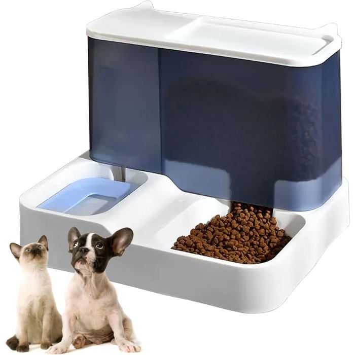 Abreuvoir et distributeur automatiques pour chats - Gamelles pour eau et nourriture - Pour plusieurs animaux